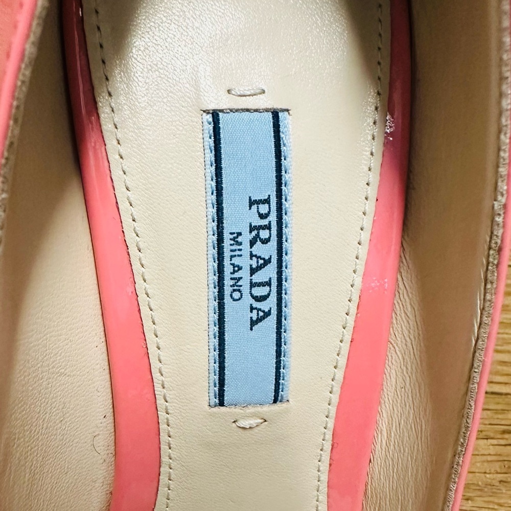 PRADA Pink Patent Leather Pump Heels - Picture 3 of 16